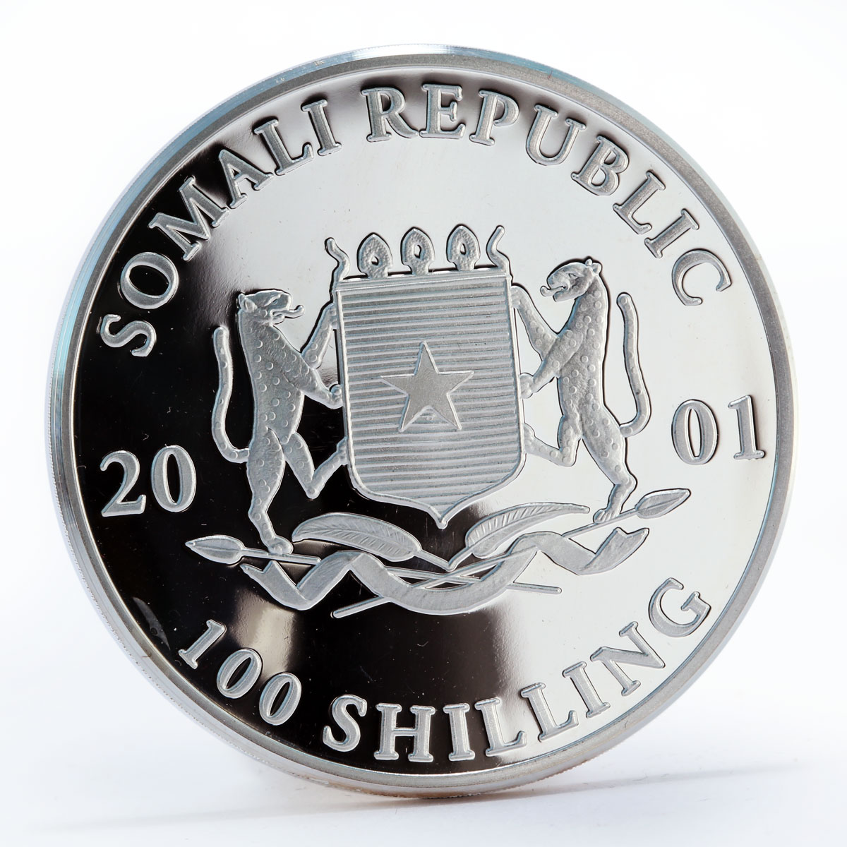 Somalia set of 2 coins 3333 Years of Accession Tutanchamon proof silver 2001