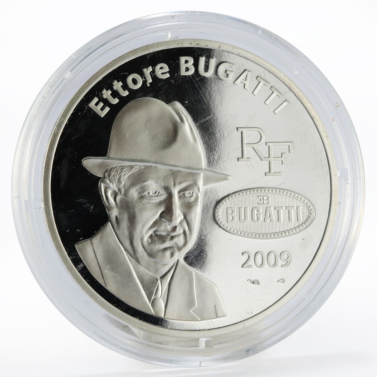 France 10 euro 100th Anniversary brand Ettore Bugatti silver proof coin 2009