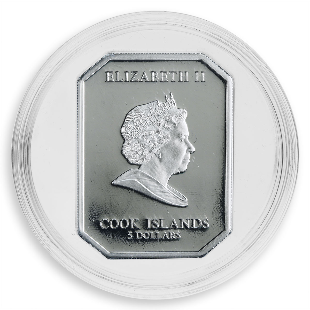 Cook Islands 5 dollars Vatican Art Apollo Belvedere silver coin 2009