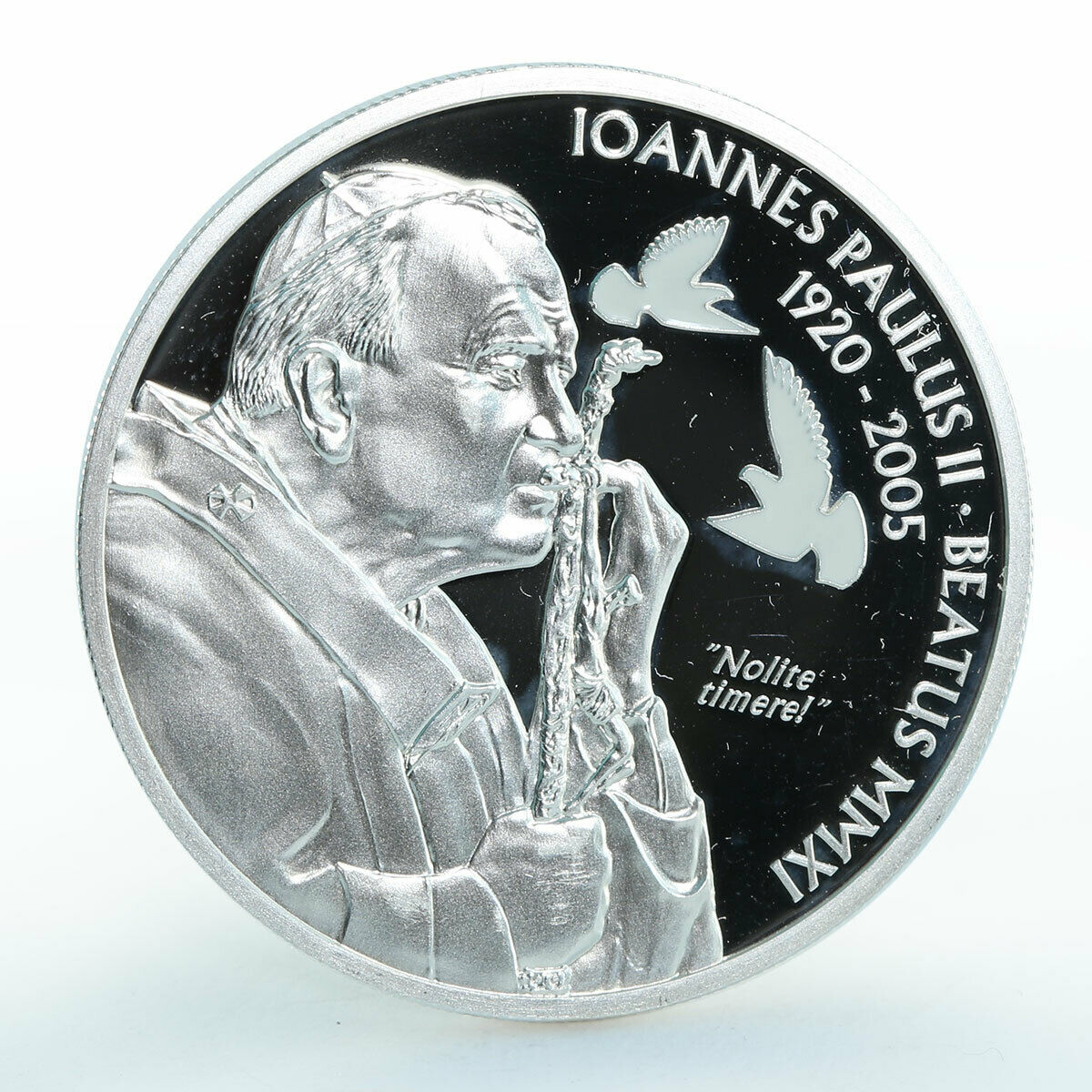 Republic of Palau 2 dollars Ioannes Paulus II Silver Coin 2011