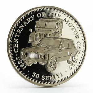 Tonga 50 seniti Rover Motor Car copper-nickel coin 1985