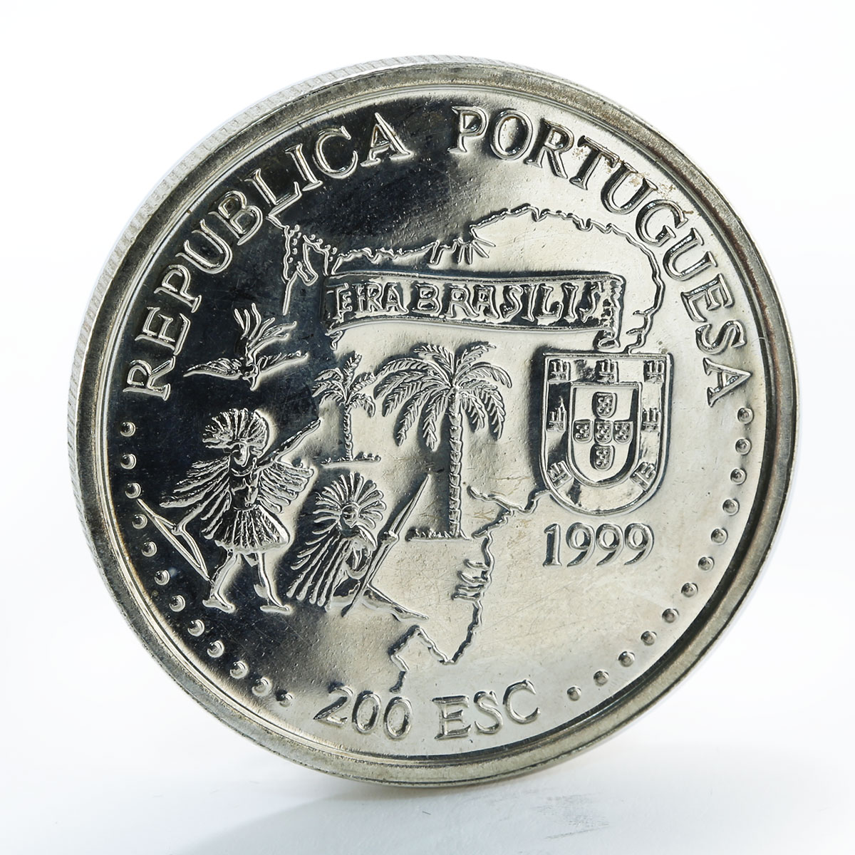 Portugal, 200 ESC, Brasil, Republica Portuguesa, Brasilis, 1999, Ship, Old Boat