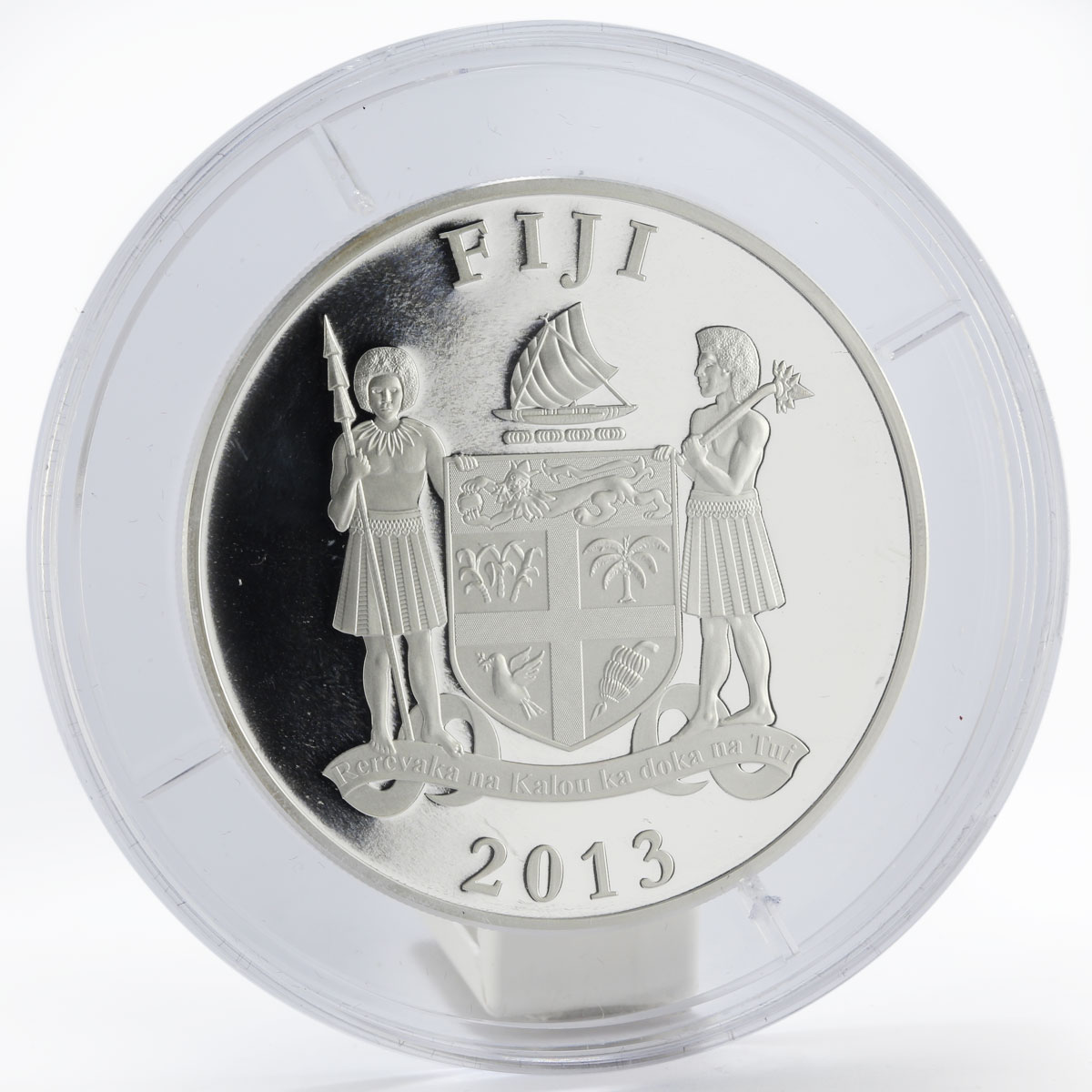 Fiji 25 dollars 2014 FIFA World cup Brazil football malachite proof silver 2013