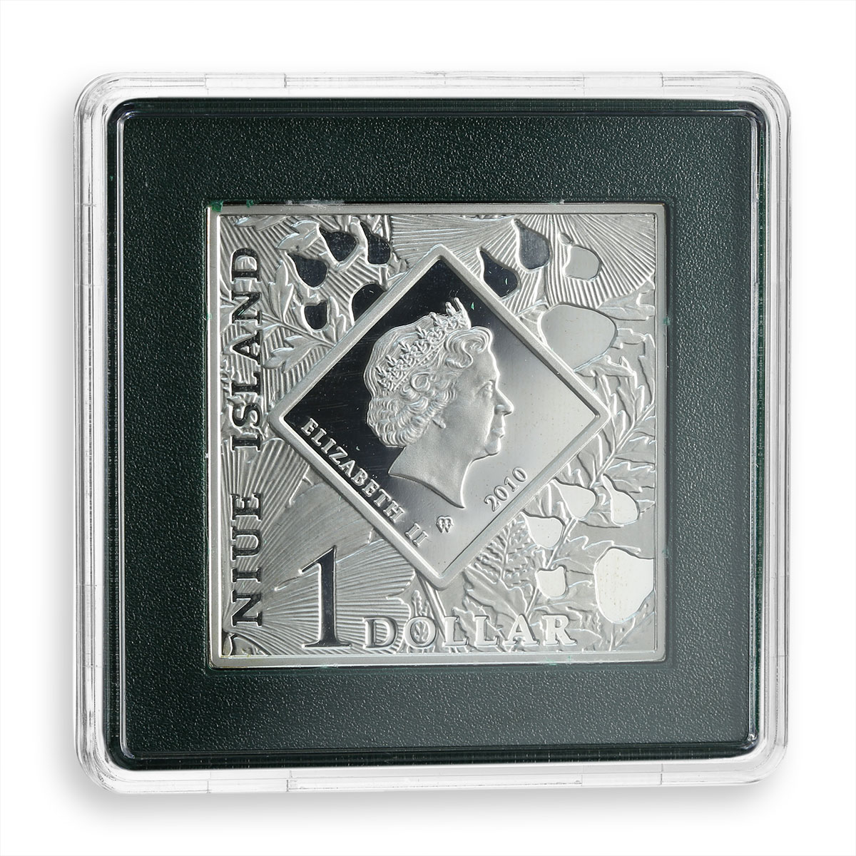 Niue 1 dollar Series Oddities of Nature Pronghorn silver rectangular coin 2010