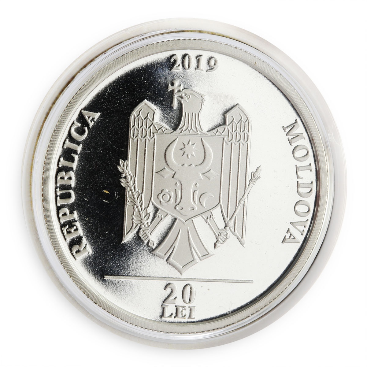 Moldova 20 lei Fat-Frumos Ileana Cosanzeana myth folklore proof coin 2019