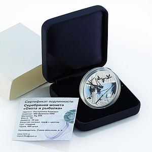 Cameroon 500 francs Hunting and Fishing Ducks proof silver coin 2019