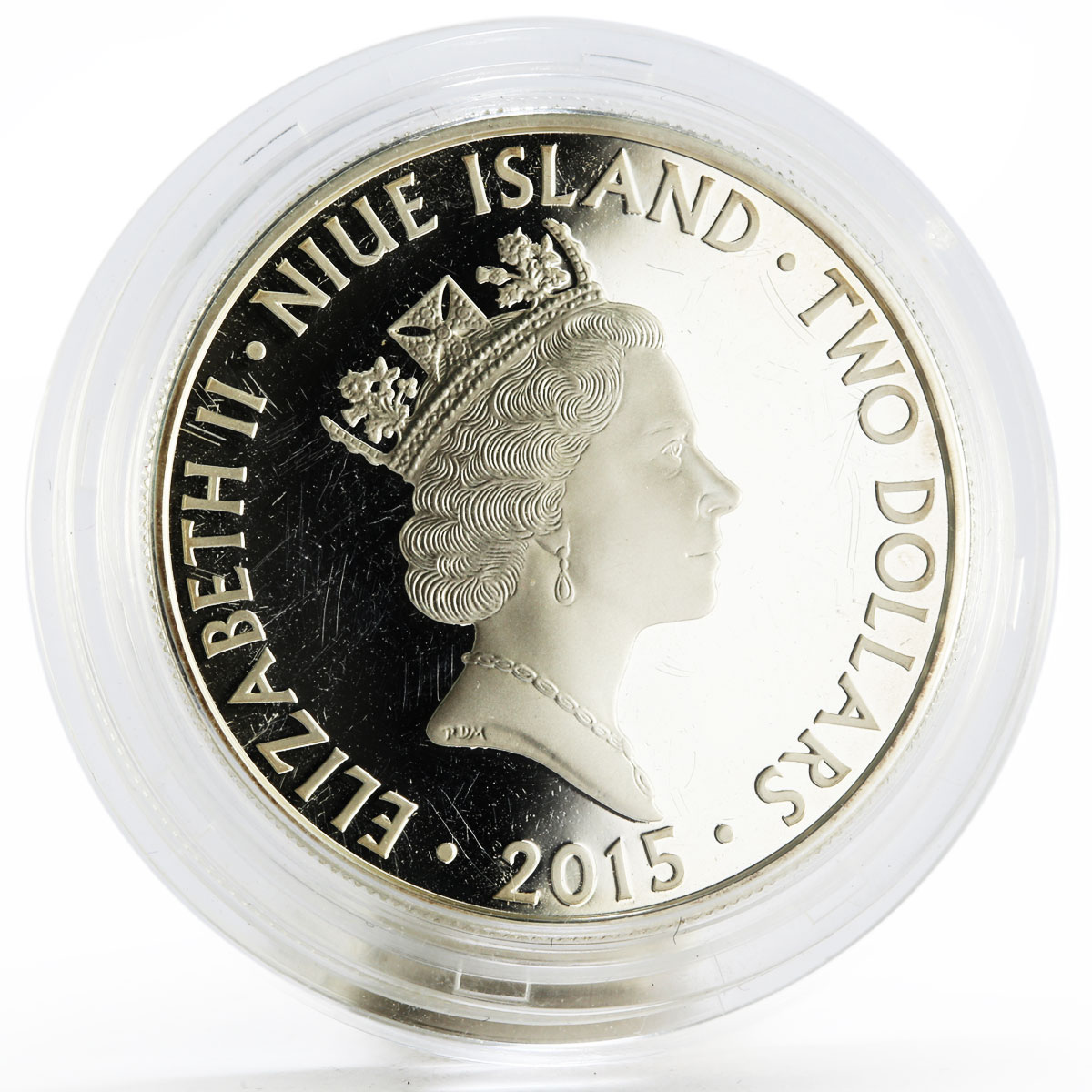 Niue 2 dollars 90th Anniversary of the Birth of Queen Elizabeth silver coin 2015