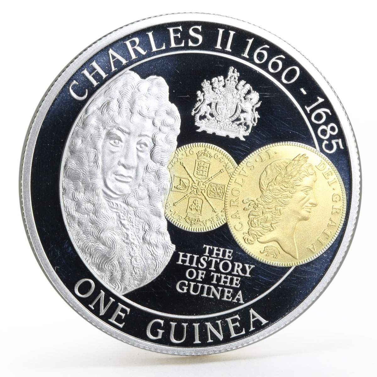 Tristan da Cunha 1 guinea The History of the Guinea Charles II silver coin 2013