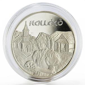 Hungary 5000 forint UNESCO World Heritage series Holloko proof silver coin 2003