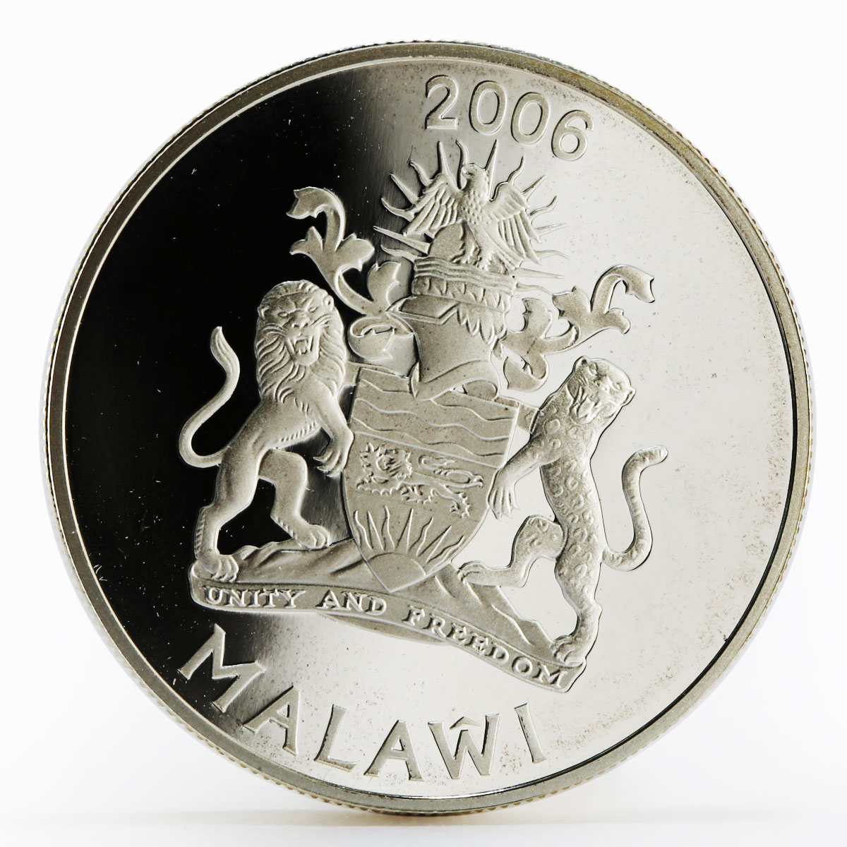 Malawi 5 kwacha Journey to Africa series Kilimanjaro Bird proof silver coin 2006