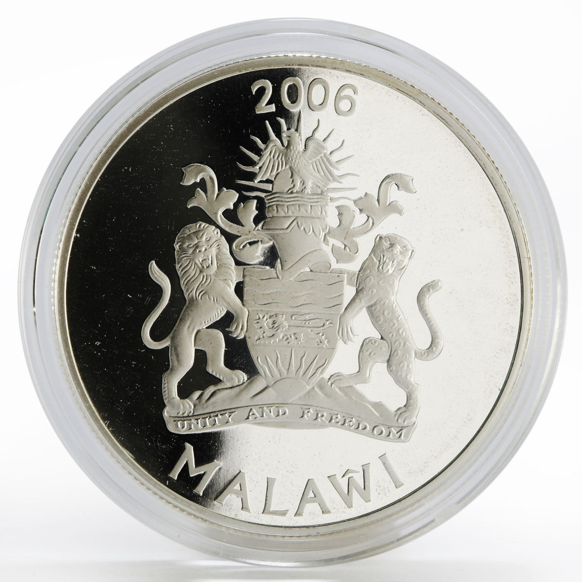 Malawi 5 kwacha Journey to Africa series Kilimanjaro Bird proof silver coin 2006