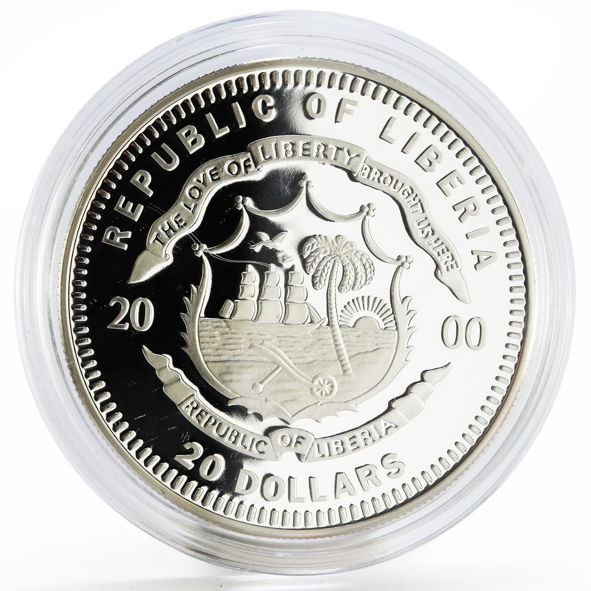 Liberia 20 dollars Sydney Olympic Games Field Hockey Koala silver coin 2000