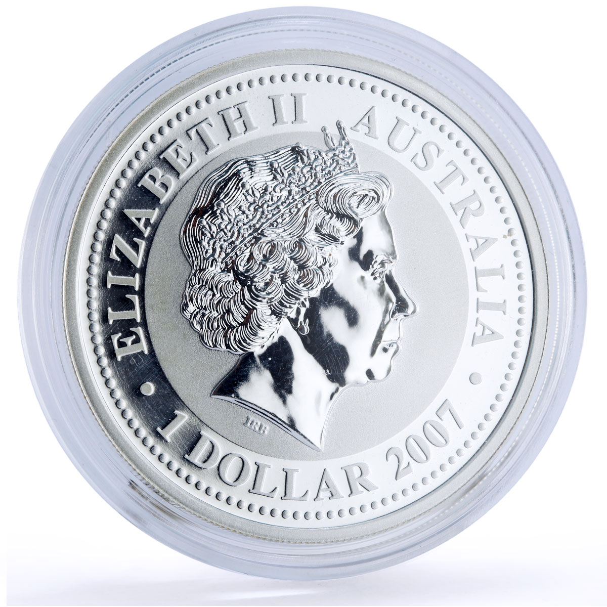 Australia 1 dollar Lunar Calendar series I Year of the Mouse silver coin 2008
