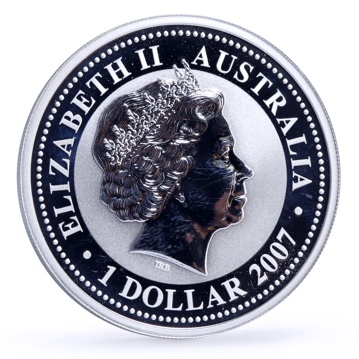 Australia 1 dollar Lunar Calendar series I Year of the Mouse silver coin 2008