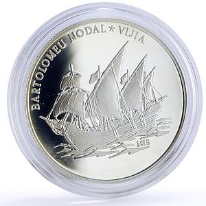 Liberia 10 dollars Seafaring Vijia Ship Clipper proof silver coin 1999