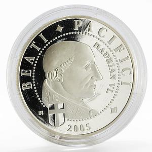 Liberia 10 dollars Pope Hadrian Sixth Catholic Church silver coin 2005
