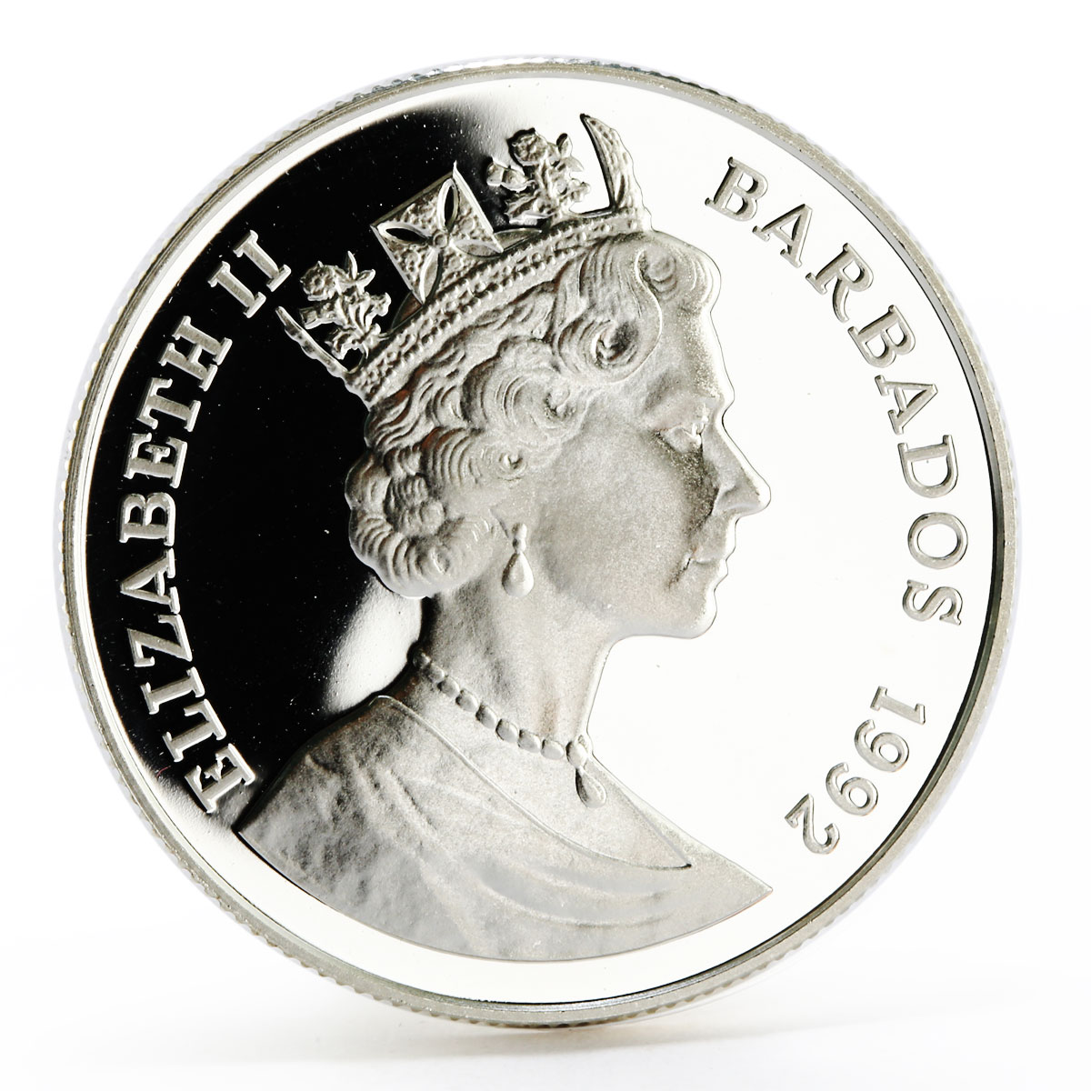 Barbados 10 dollars Sydney Olympic Games series Sailing proof silver coin 1992