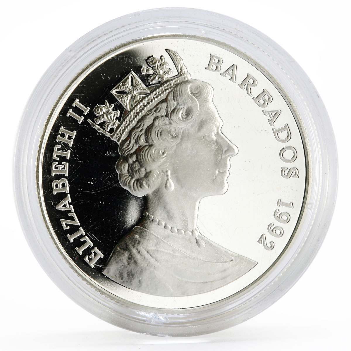 Barbados 10 dollars Sydney Olympic Games series Sailing proof silver coin 1992