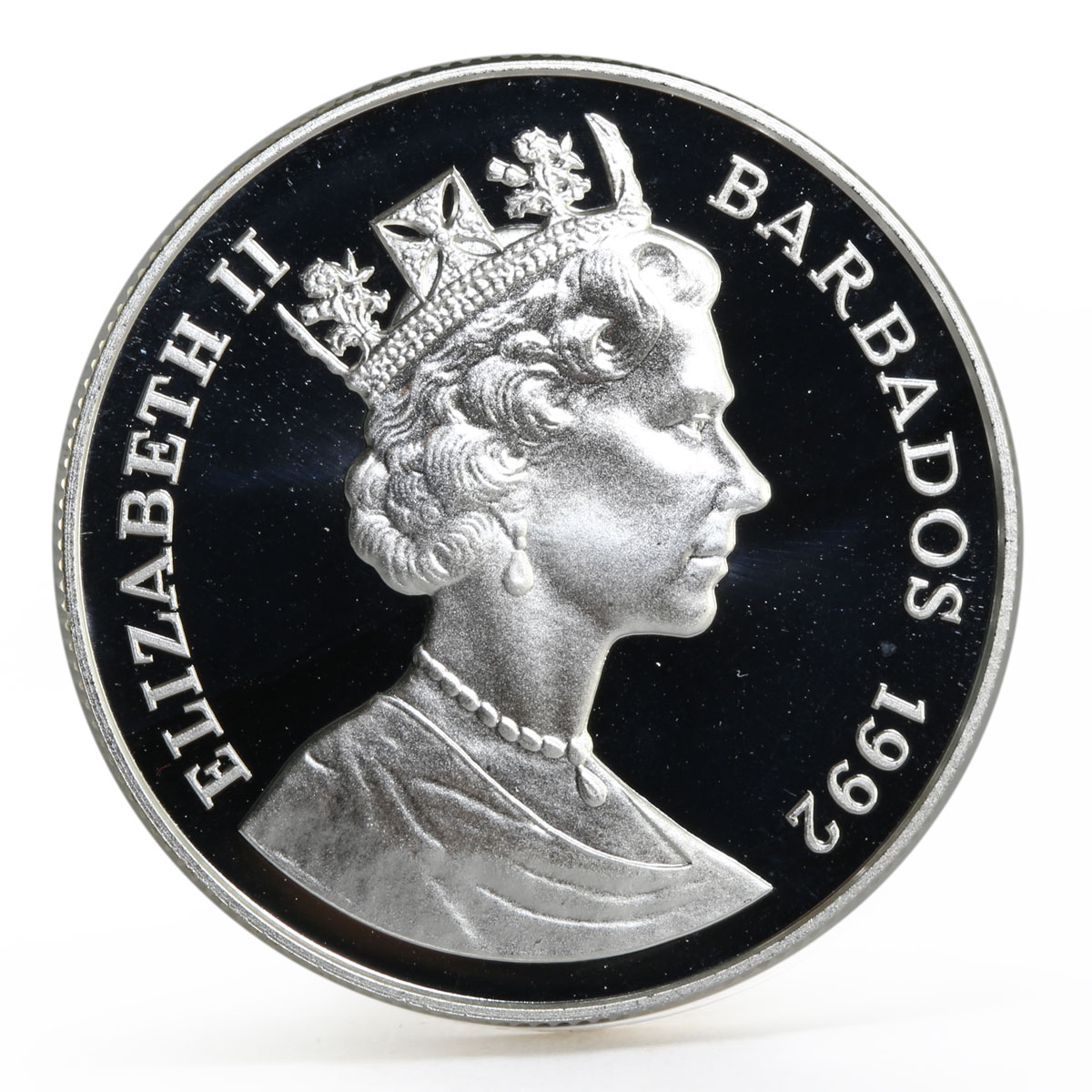 Barbados 10 dollars Sydney Olympic Games series Sailing proof silver coin 1992