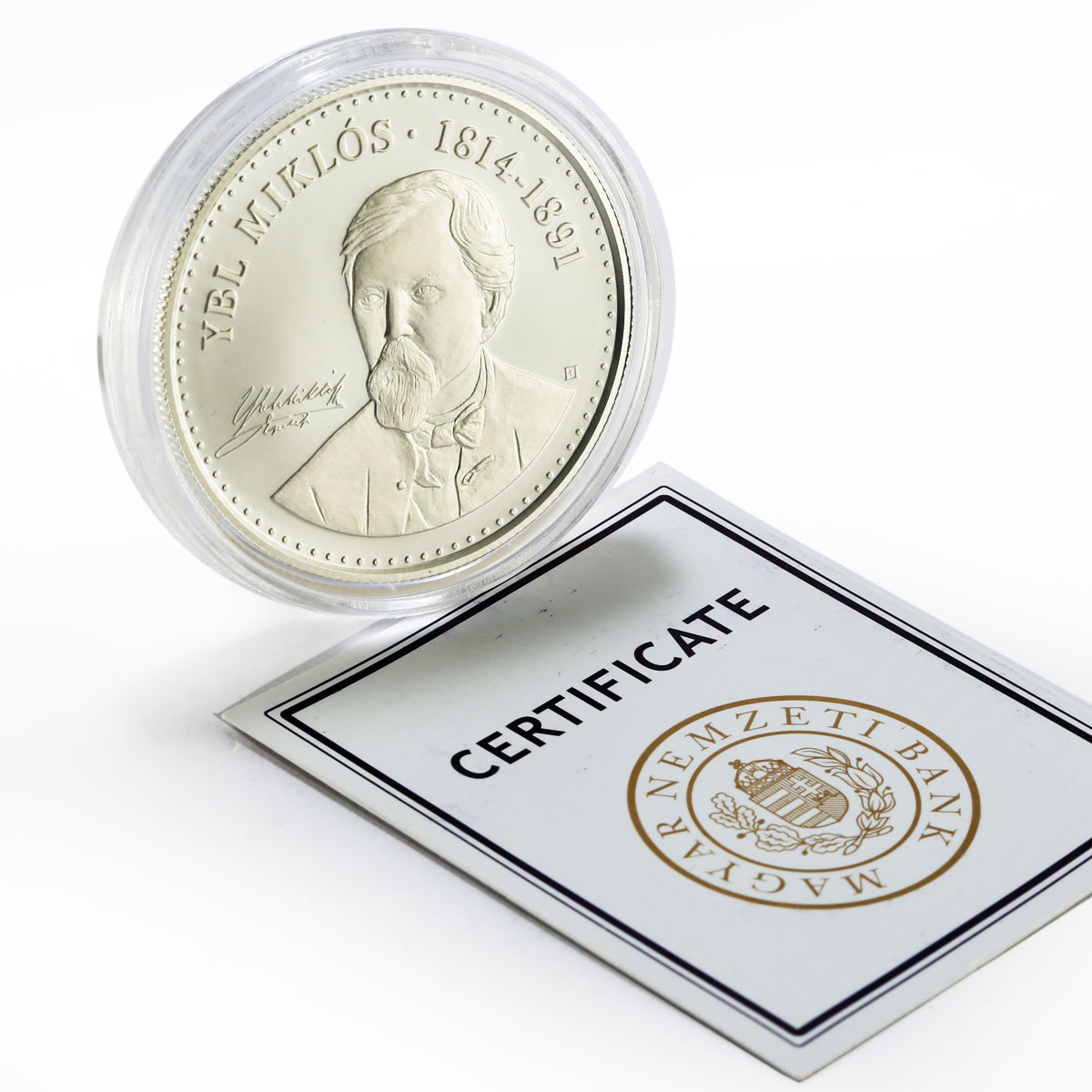 Hungary 10000 forint 200th Anniversary of Ybl Miklos proof silver coin 2014