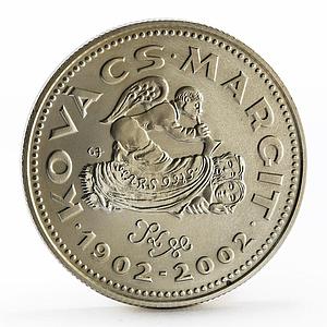 Hungary 3000 forint Centennial of Birth of Margit Kovacs silver coin 2002