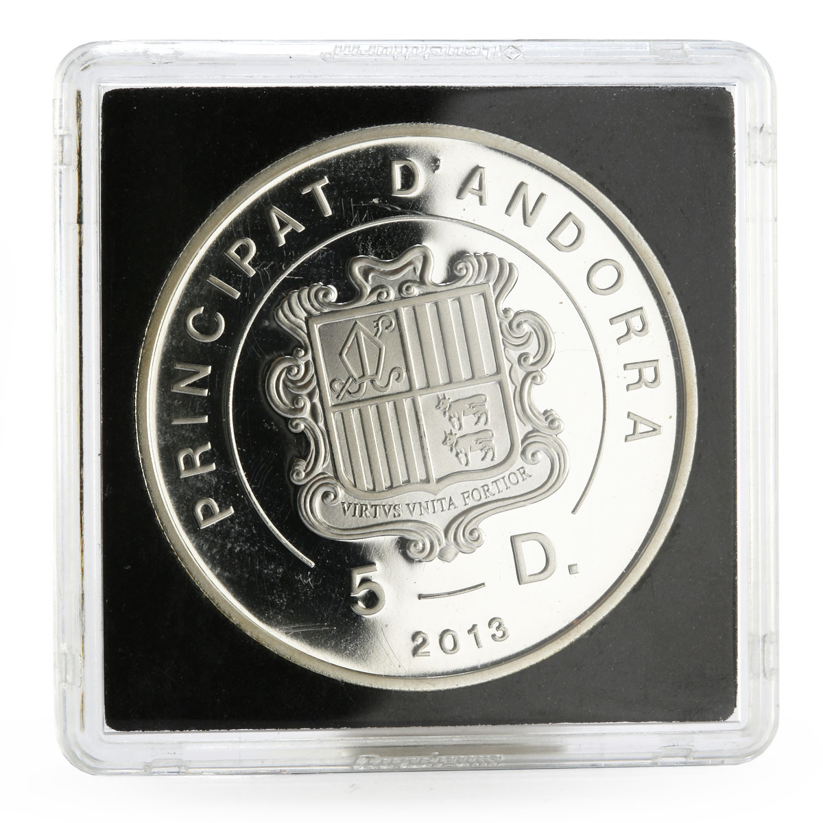 Andorra 5 diners 2016 Olympics series Badminton proof silver coin 2013