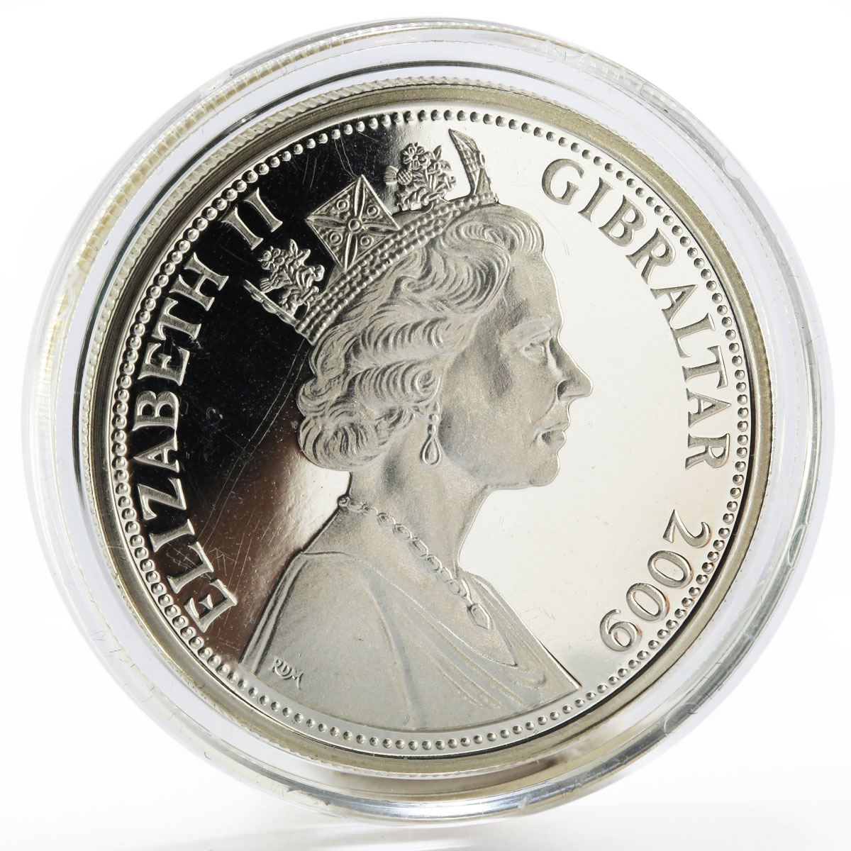 Gibraltar 5 pounds WSPU series Votes for Women proof silver coin 2009