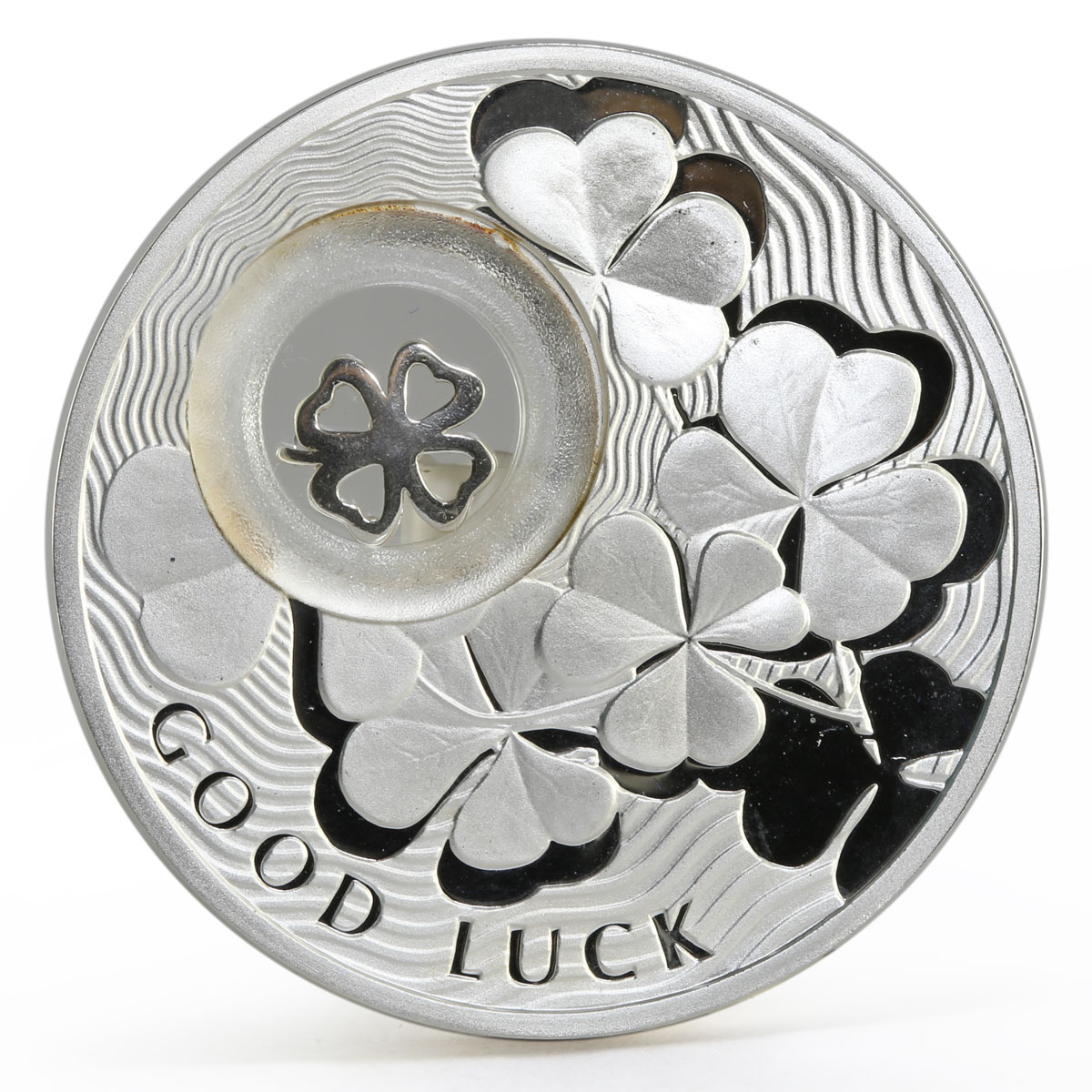 Niue 1 dollar Lucky Coins series The Four Leaf Clover Good Luck silver coin 2010