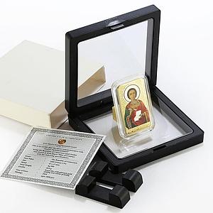 Cameroon 1000 francs Saint Panteleimon colored silver coin 2020