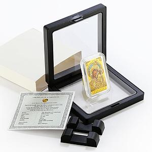 Cameroon 1000 francs Our Lady of Kazan colored proof silver coin 2020
