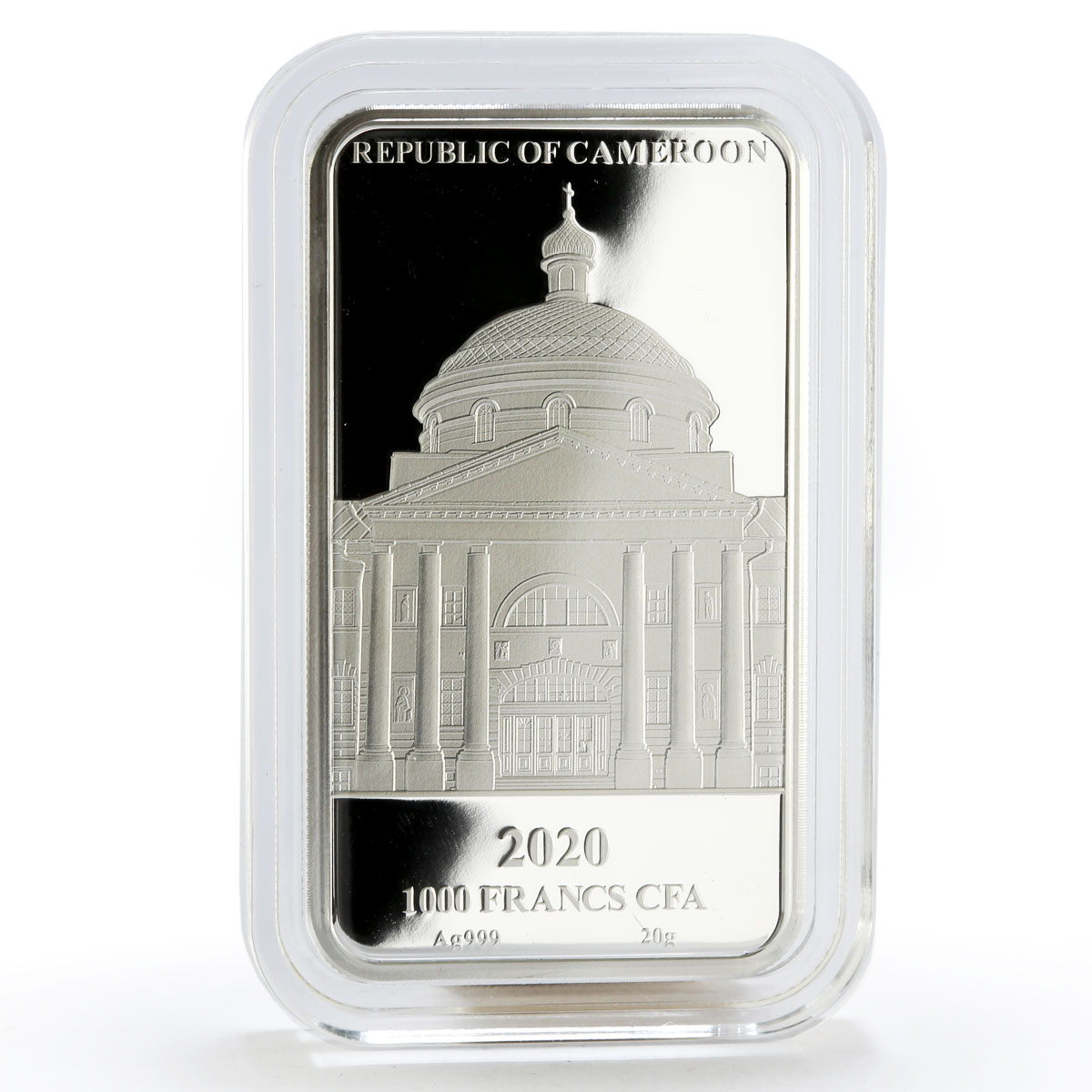 Cameroon 1000 francs Our Lady of Kazan colored proof silver coin 2020