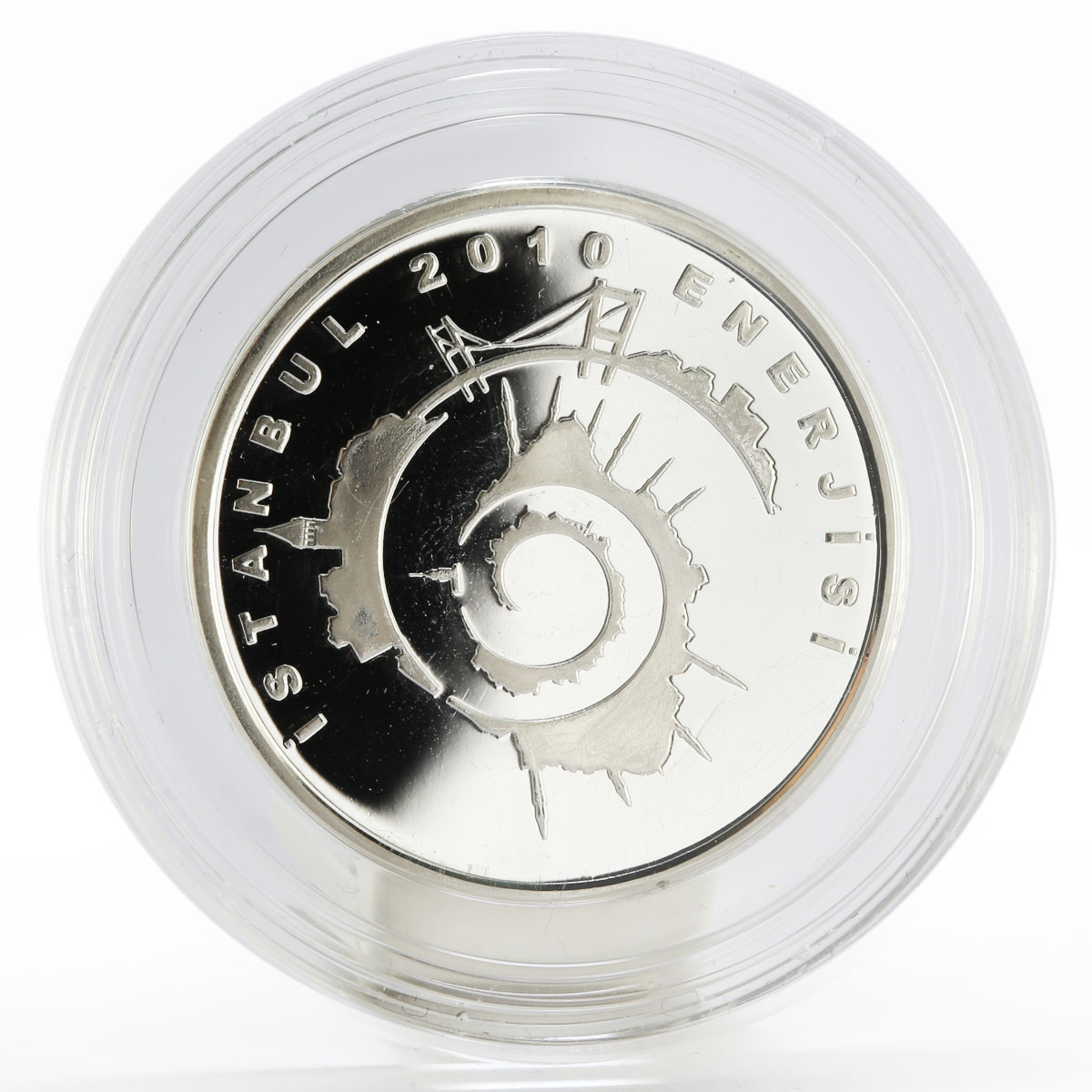 Turkey 20 lira European Capital of Culture Istanbul City proof silver coin 2010