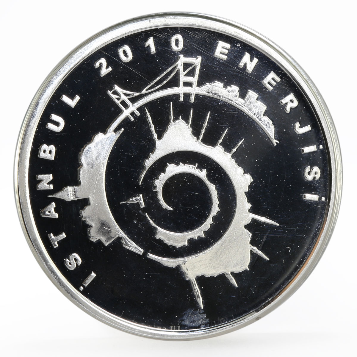 Turkey 20 lira European Capital of Culture Istanbul City proof silver coin 2010