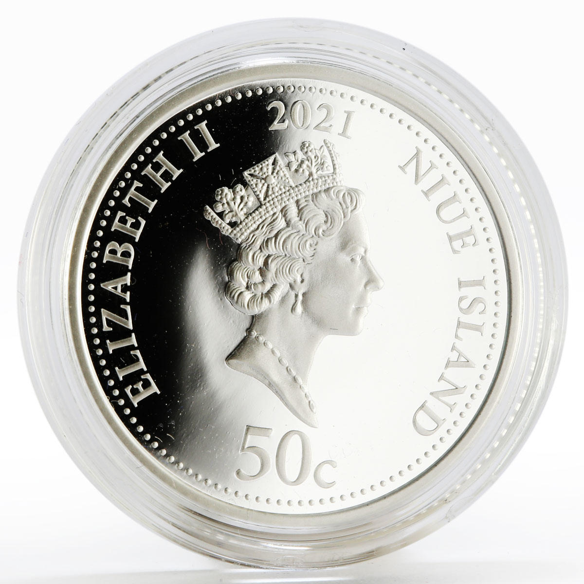 Niue 50 cents Lunar Calendar series Year of the Ox proof silver coin 2021