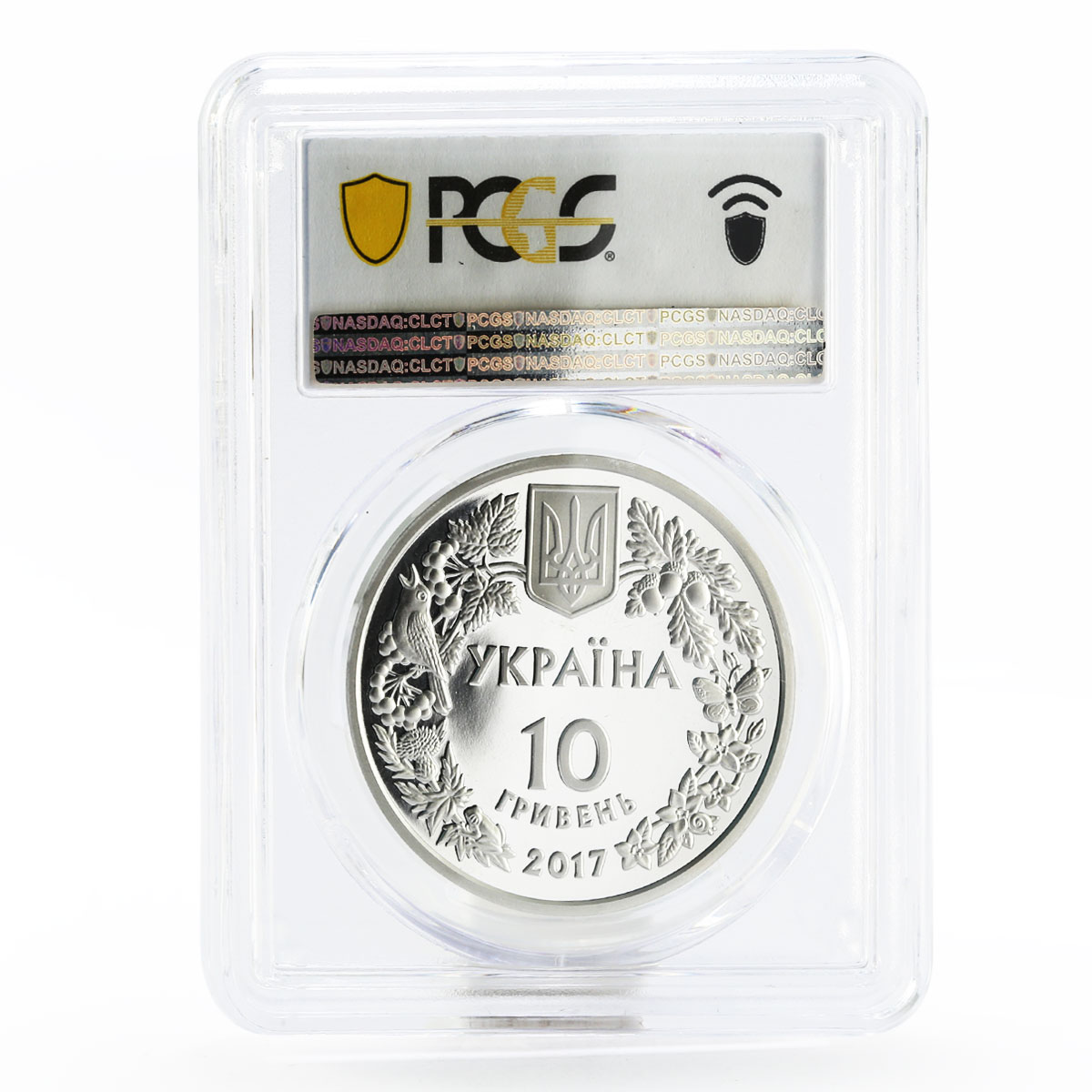 Ukraine 10 hryvnias Endangered Wildlife Polecat Peregusna PR70 PCGS Ag coin 2017