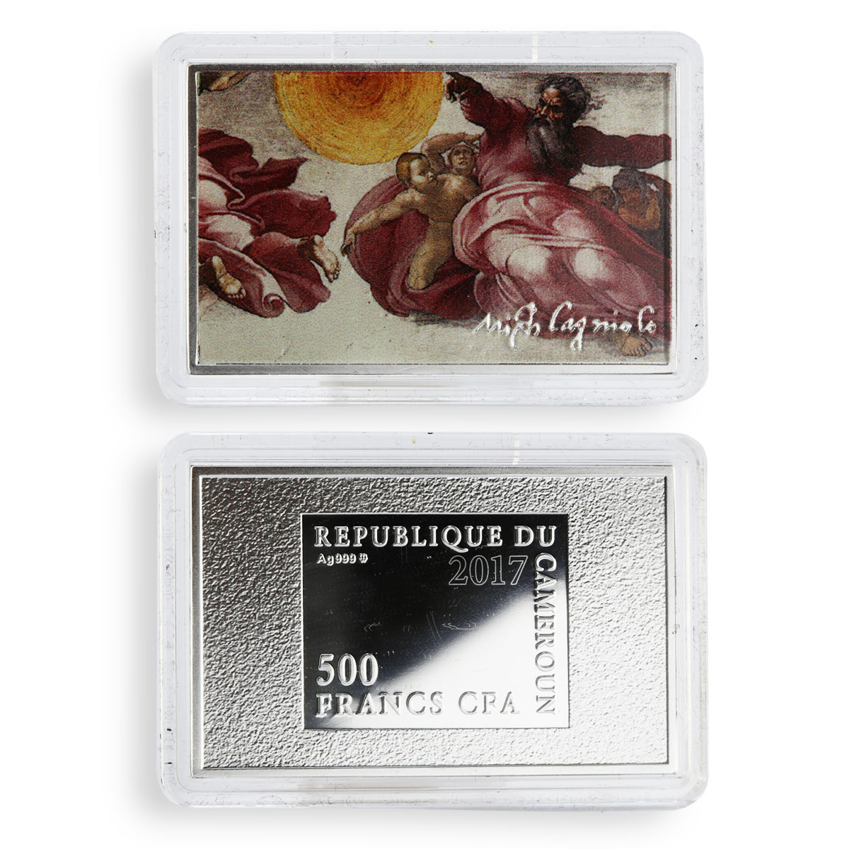 Cameroon set of 10 coins Art series Heavenly Angels of Vatican silver coins 2017