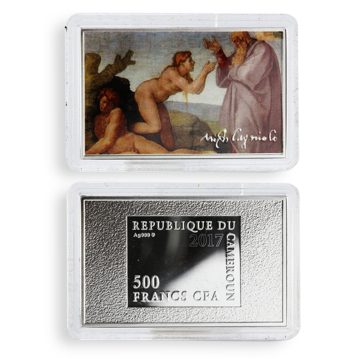 Cameroon set of 10 coins Art series Heavenly Angels of Vatican silver coins 2017