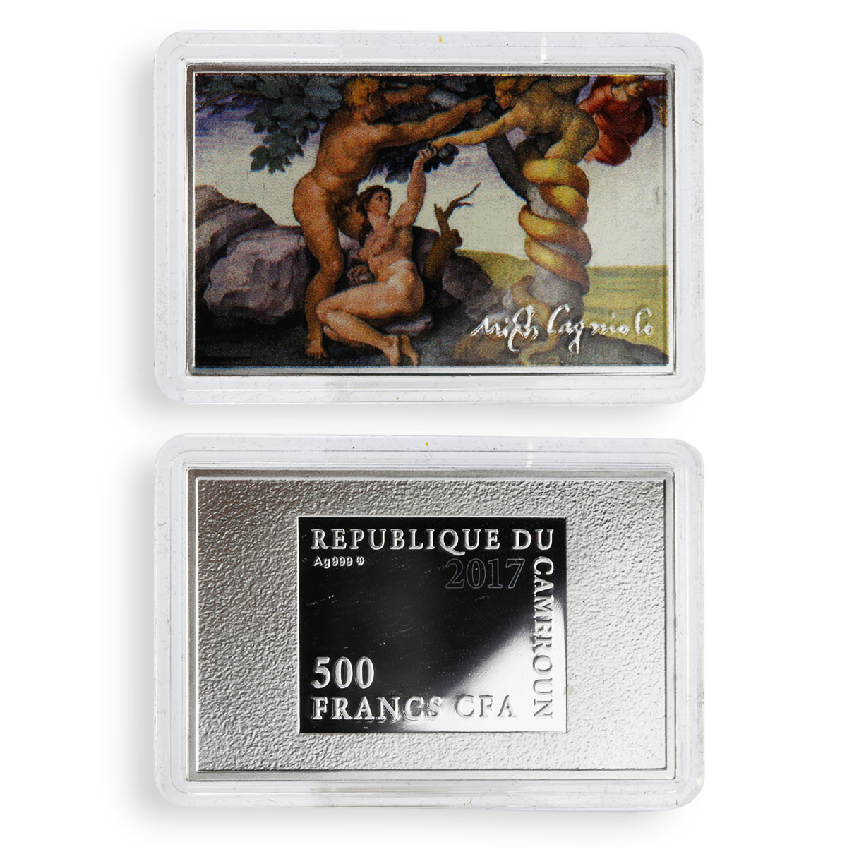 Cameroon set of 10 coins Art series Heavenly Angels of Vatican silver coins 2017