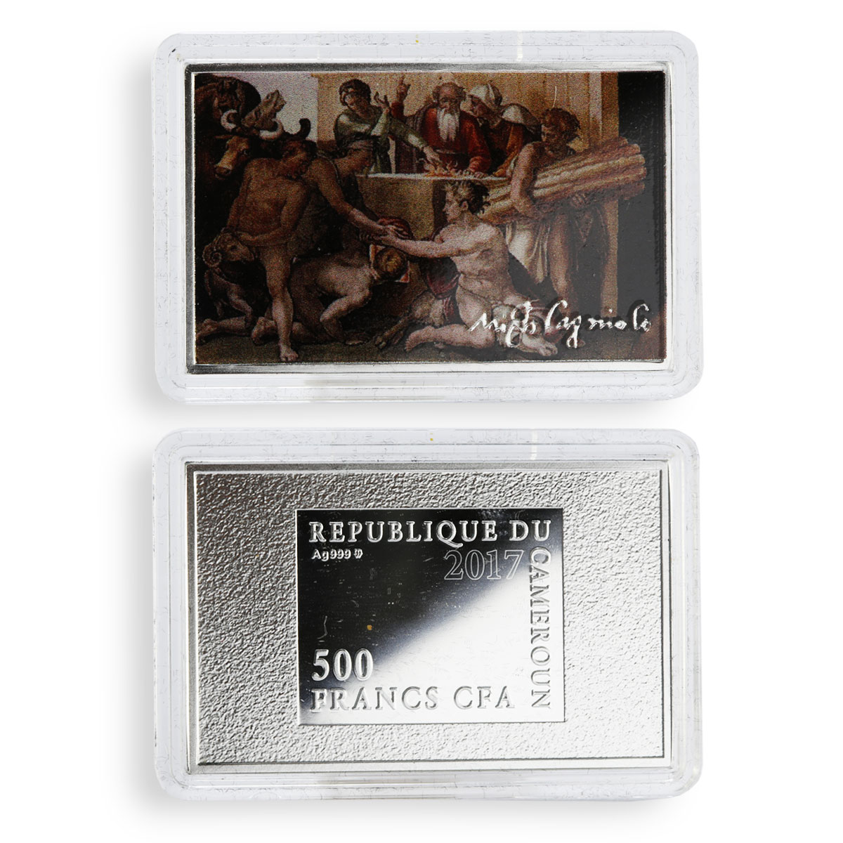Cameroon set of 10 coins Art series Heavenly Angels of Vatican silver coins 2017