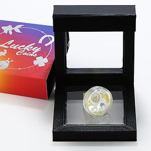 Cameroon 500 francs Lucky Coins series Little Elephant on Luck silver coin 2020
