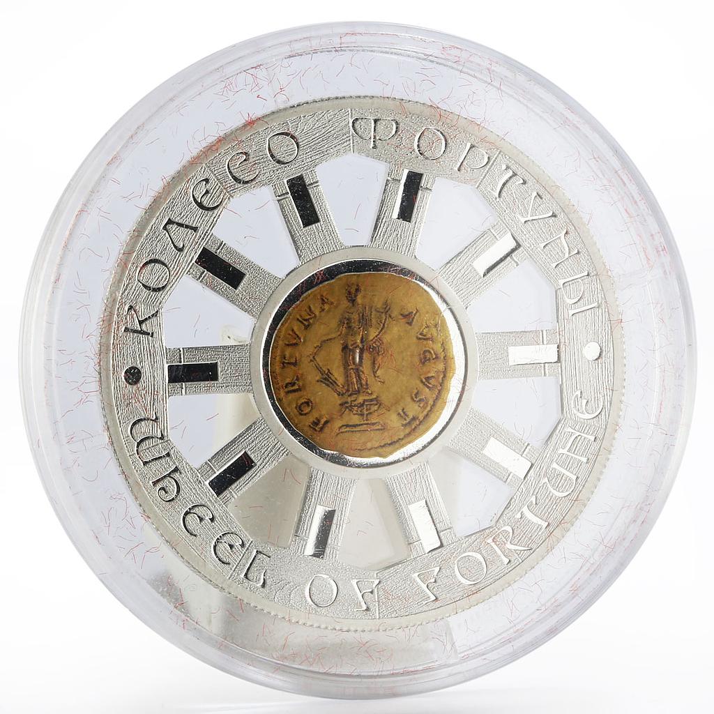 Niue 1 dollar Wheel of Fortune colored proof silver coin 2014