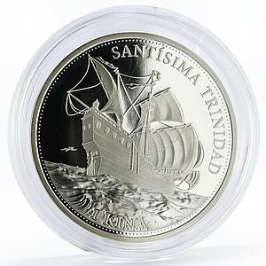Papua New Guinea 1 kina Santisima Trinidad Ship proof silver coin 2017