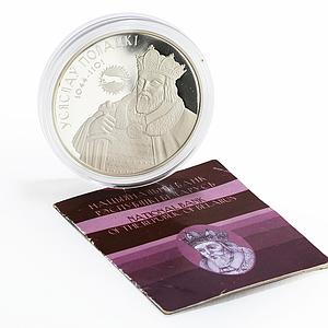 Belarus 20 rubles Defending the State series Vseslav of Polotsk silver coin 2005