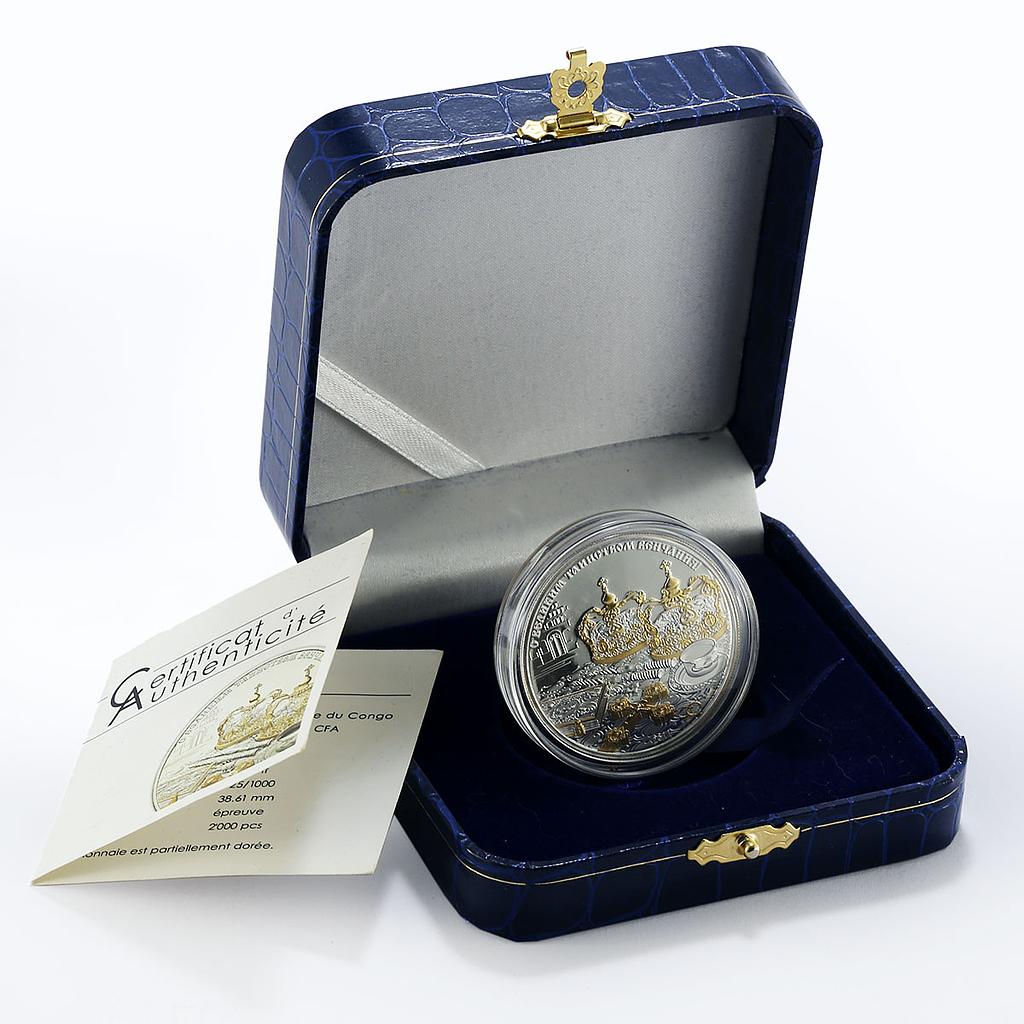 Congo 1000 francs Church Ceremomies Wedding Sacrament proof silver coin 2011
