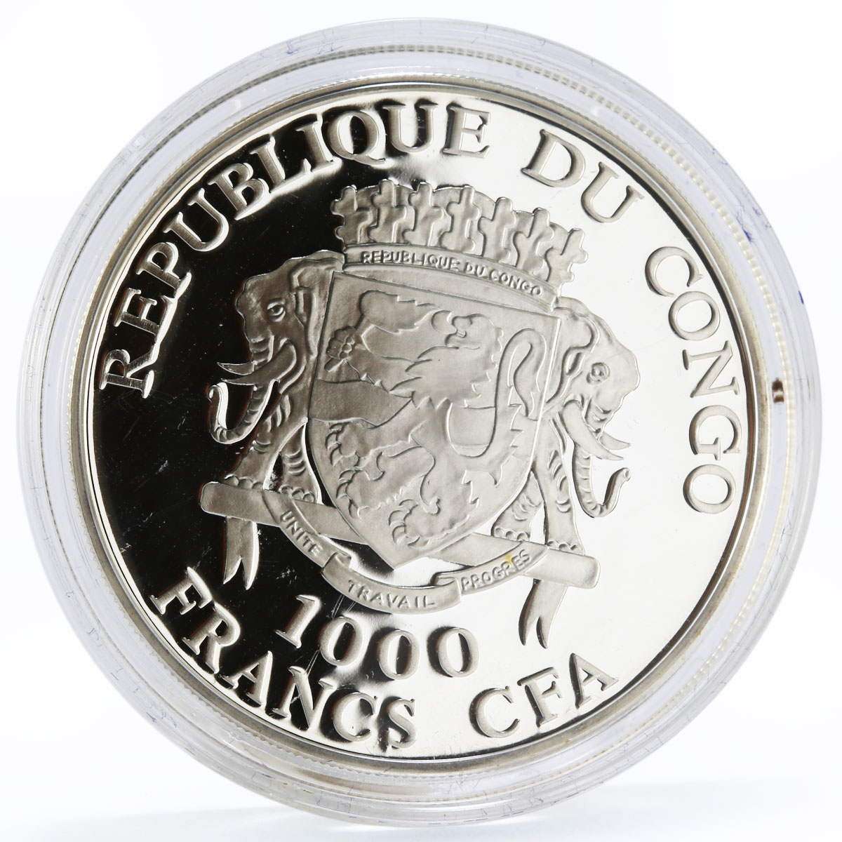 Congo 1000 francs Church Ceremomies series Sacrament of Wedding silver coin 2011