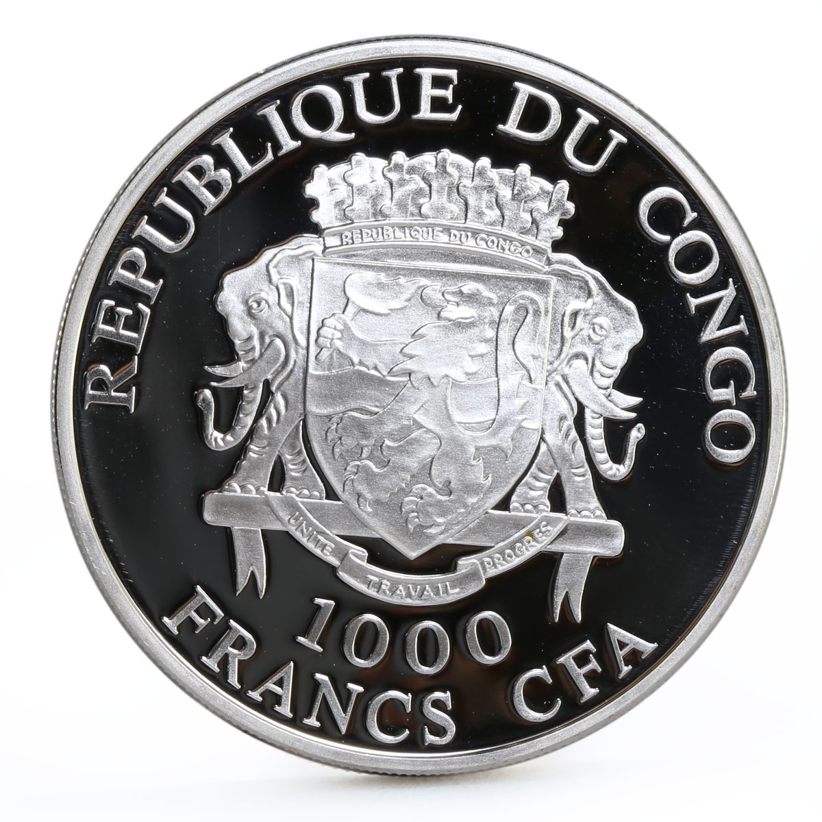 Congo 1000 francs Church Ceremomies series Sacrament of Wedding silver coin 2011