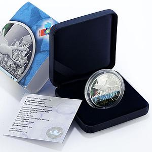 Cameroon 1000 francs 100th Anniversary of Karelia Flying Goose silver coin 2019