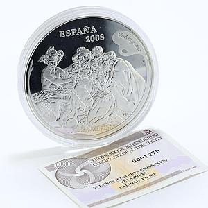Spain 50 euro Spanish Painters series Velasquez and His Art silver coin 2008