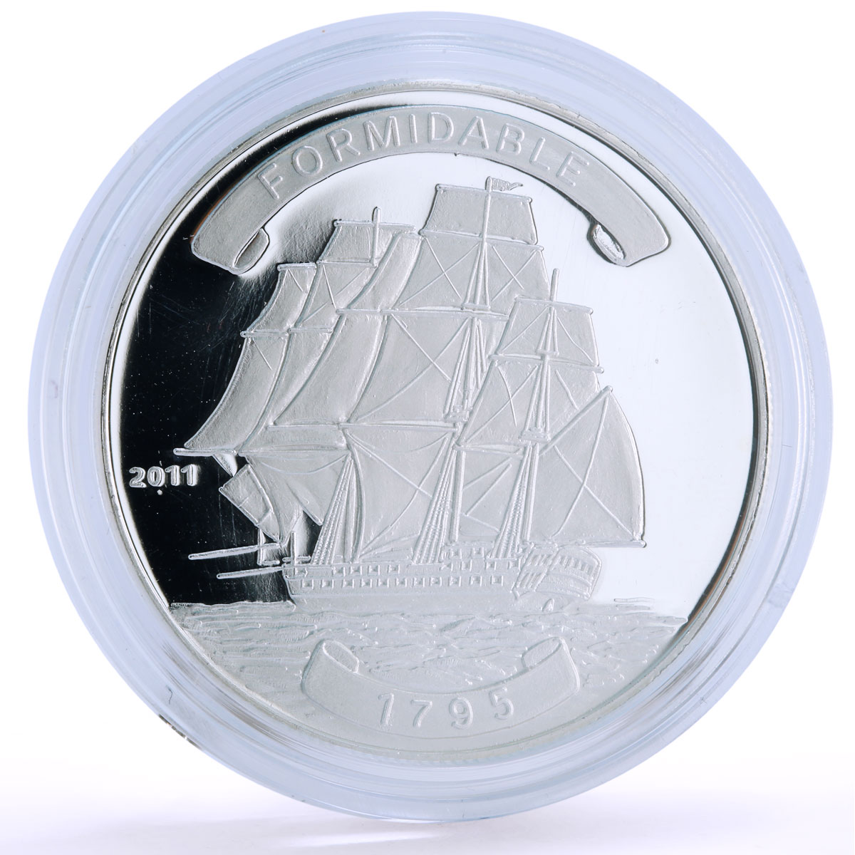 Ivory Coast 1000 francs Seafaring Formidable Ship Clipper proof silver coin 2011