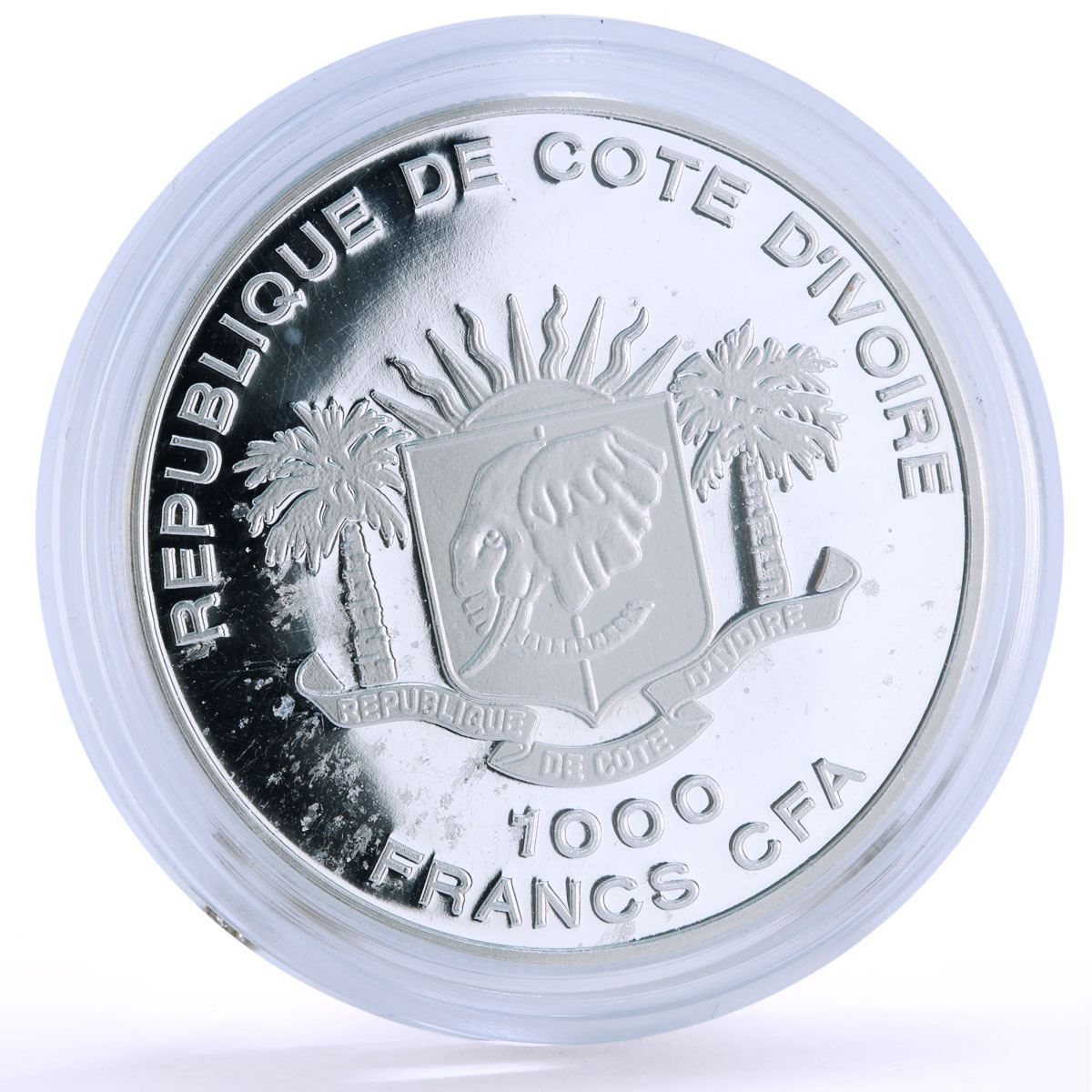 Ivory Coast 1000 francs Seafaring Formidable Ship Clipper proof silver coin 2011